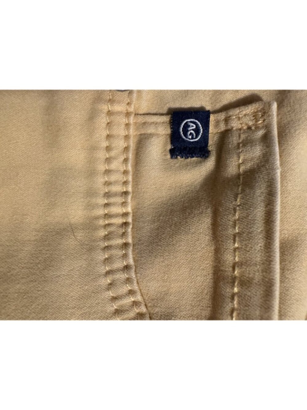 AG Adriano Goldschmied The Abbey Ankle Mid Rise Jeans Yellow Mustard Size 28R - Picture 8 of 8